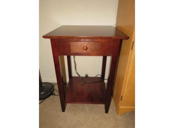 Square Side Table With 1 Drawer