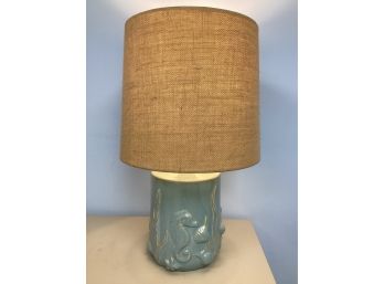 Blue Seahorse, Seashell Table Lamp