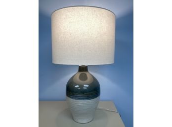 Grey/ivory/blue Ceramic Table Lamp