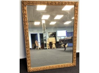 Gold Tone Framed Wall Mirror