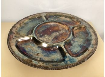 Metal Footed Sectioned Tray