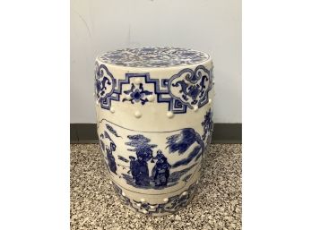 Asian Blue/white Ceramic Plant Stand
