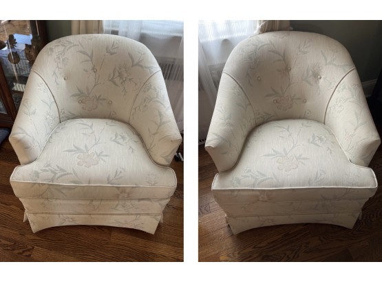 Ethan Allen Traditional Classics Floral Pattern Arm Chair - 2 Total