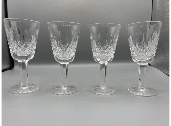 Waterford Crystal Lismore Claret Drinking Glasses - 6 Total