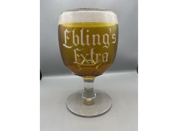 Large Fish Bowl Style Drinking Glass - Engraved Eblings Extra