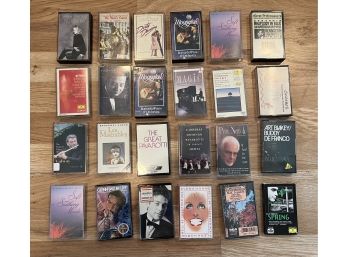 Vintage Cassette Tapes - Assorted Lot - 24 Total