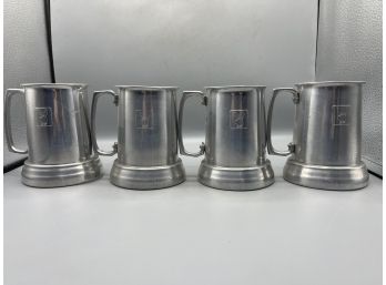 Playboy Stainless Steel / Glass Mugs - 5 Total