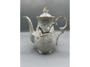 Asian Inspired Porcelain Lusterware Teapot