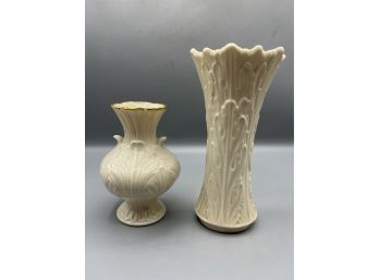 Lenox Fine Ivory China Bud Vases - 2 Total