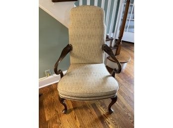 Solid Wood Custom Upholstered Arm Chair