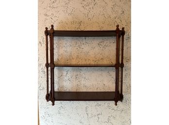 Vintage Solid Wood 3-tier Wall Shelf