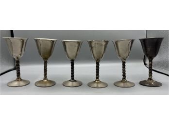 F.B Rogers Silver Plated Goblets - 6 Total