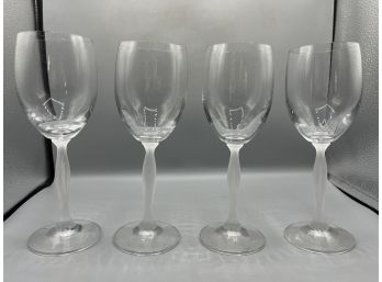 Mikasa Crystal Ballet Pattern Wine Drinking Glasses - 14 Total