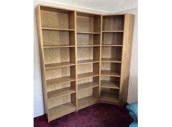Pressed Board Bookshelf Unit - 3 Piece Set