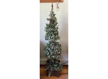 Decorative Faux Ivy Tree With Wooden Stand