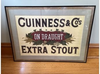James Walker And Co. Guinness Extra Stout Print Framed