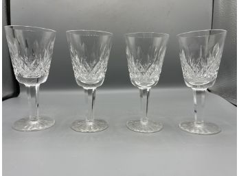 Waterford Crystal Lismore Claret Drinking Glasses - 6 Total