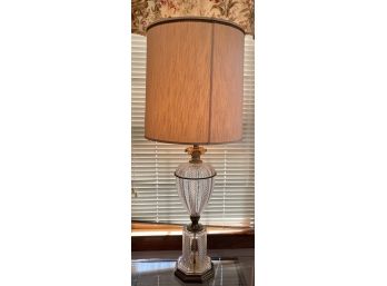 Large Cut Glass Table Lamp