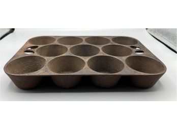 Cast Iron Cupcake Tray - Made In USA