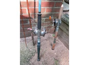 Penn & Fjord Fishing Rods - Two With Reels/one Without