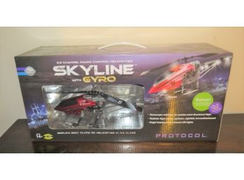 Protocol Red Skyline Remote Control Helicopter With Gyro In Original Box