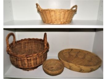 Baskets - Assorted Lot Of 4
