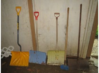 Snow Shovels, Ice Chopper - Assorted Set Of Tools