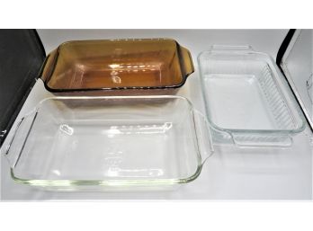 Anchor Hocking Baking Dishes - Set Of 3