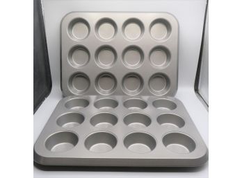 Cupcake/muffin  Pans, Holds 12 Each - Set Of 2