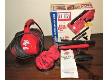 Dirt Devil Ultra Hand Vac In Original Box