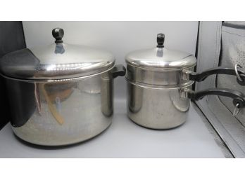 Farberware 2.5 Quart Double Boiler Pots & 8 Quart Pot