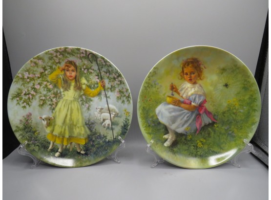 Reco International Corp. Collector's Plates With Certificate Of Authenticity - Set Of 2