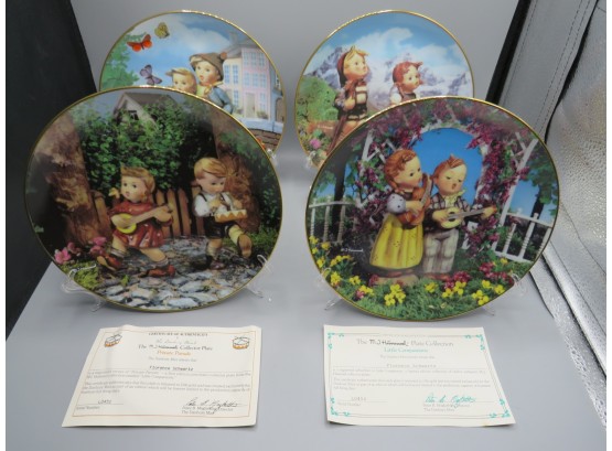 M.J. Hummel The Danbury Mint With Certificate Of Authenticity - Set Of 4