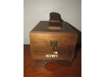 KIWI Shoe Polishing Box & Brushes