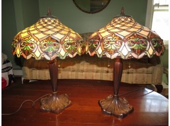 Tiffany Style Table Lamps - Set Of 2