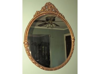 Gold-tone Framed Wall Mirror