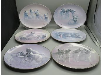 The Bradford Exchange 'the Wild Bunch' By Lee Cable Hard-fire Porcelain Plates - Set Of 12