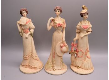 Resin Ladies Figurines - Set Of 3