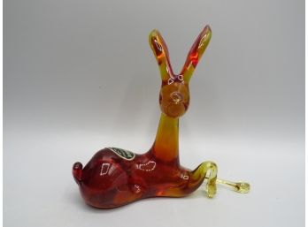 Kanawha Hand Crafted Glassware Deer Figurine