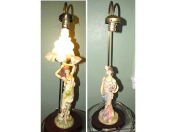 Ok Lighting Collections, Woman Figurine Table Lamp. Armani Style- Set Of 2