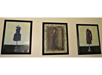 Fashion Themed Wall Decor - Assorted Set Of 3