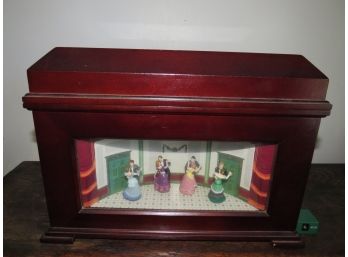 Mr. Christmas Lighted Animated Symphonium Victorian Ballroom Music Box With Discs - No Power Cord