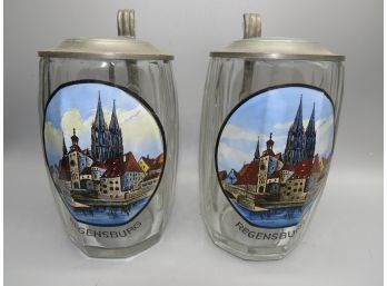 Regensburg Steins - Set Of 2