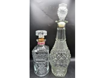 Glass Decanters - Assorted Set Of 2