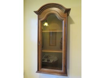 Wood Wall Cabinet With Glass Door