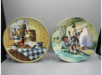 Edwin M. Knowles Fine China Plates With Certificate Of Authenticity - Set Of 2