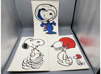United Feature Syndicate Inc Snoopy Paper Cutouts - 3 Total