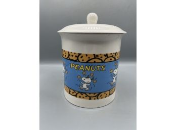 Snoopy Peanuts Pattern Ceramic Cookie Jar