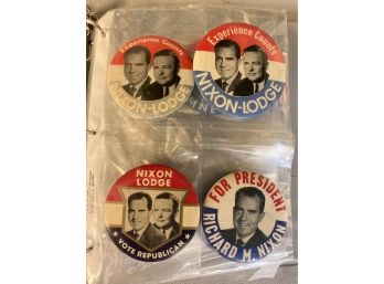 Vintage Presidential Campaign Pins - Large Assorted Lot