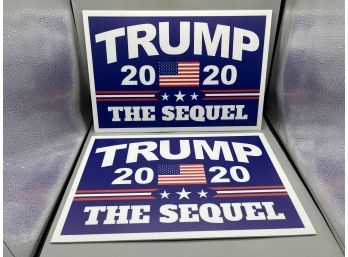 Trump 2020 Advertising Signs - 2 Total